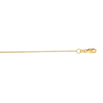 Yellow Gold 1.1mm Rolo Chain, 16"